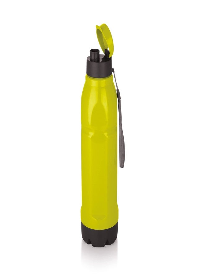 Attro Sky Procool 800 Super Pu Insulated Hot&Cold Water Bottle, Portable&Leak-Proof Flip Top Cap, Easy To Cary Use For Travel, Office, School&Gym, 670Ml - Green, Plastic - Image 1